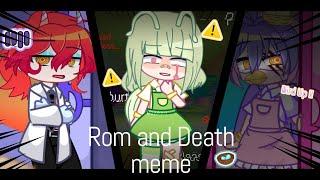 Rom and Death meme  Garten of Banban  Gacha Club