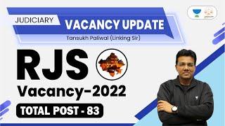 RJS Vacancy 2022 Out  Rajasthan Judicial Service Exam 2022  Tansukh Paliwal