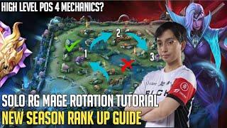 SOLO RG MAGE ROTATION TUTORIAL  NEW SEASON RANK UP GUIDE  MOBILE LEGENDS