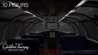 Stormy Night in a COZY ALASKAN Train Car  Relaxing Rainstorm Asmr Ambience  10 HOURS