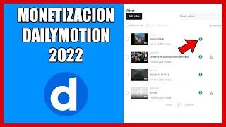 Como monetizar tu canal de Dailymotion 2024actualizado