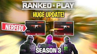MCW NERF RIVAL9 NERF & MORE MW3 RANKED PLAY SEASON 3 UPDATE