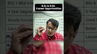 B.Sc & B.Ed Career Opportunities  #bsc #bed #shorts #career #youtubeshorts #gpsir