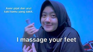 ASMR I massage your feet. Enjoy and Relax. KAMU AKAN MELAYANG