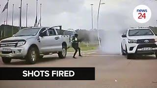 WATCH  Armed men fire shots at courier van delivering cellphones in Pretoria