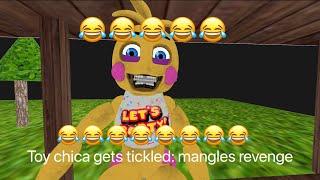 Toy chica gets tickled mangle’s revenge