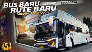 GAK BERASA NAIK BUS SINAR JAYA FASILITASNYA GAK MAIN-MAIN‼️Trip Jakarta - Ponorogo with Sinar Jaya