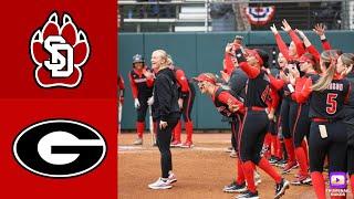 Georgia Softball Highlights vs South Dakota  2024 College Softball Highlights  2924