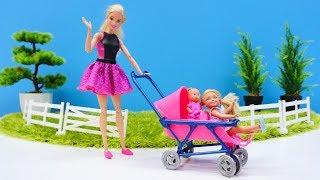 Spielspaß mit Barbie - Wir gehen mit dem Baby auf den Spielplatz