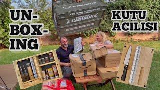 UNBOXING OF CAMPING EQUIPMENT WE BOUGHT FROM ABROAD