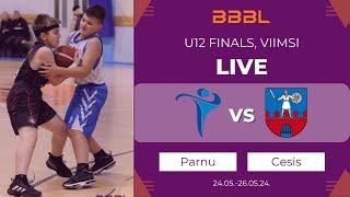 Pärnu 2012 vs Cēsis 2012  BBBL Boys U12 Final Stage  Challenge Cup