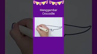 menggambar buaya #art #easydrawing #howtodraw #drawing #drawingforkids #menggambarmudah #caragambar