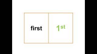 Ordinal numbers 1-20 Flashcards  YLE starter Vocabulary  1st - 20th