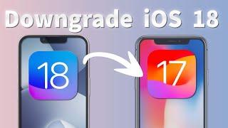 How To Remove&Downgrade iOS 18 To iOS 17  iOS 18 Public Beta  2024