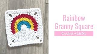 Crochet Rainbow Granny Square