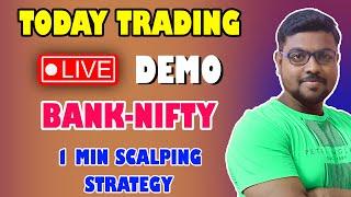 BANK NIFTY LIVE DEMO TRADING  1 MIN SCALPING STRATEGY  TAMIL