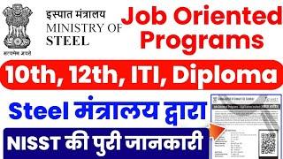 10th 12th ITIDiploma Job oriented Programs Job Oriented Programs by ANDT NISST Ministry of Steel