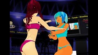 MMD Stardust Wrestling Cyan vs Magenta CHRISTMAS SPECIAL