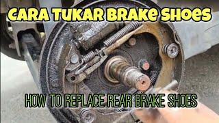 Cara Tukar Lining Brake Proton Wirahow to replace rear brake shoes #tipsandtricks #car #automobile