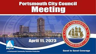 City Council Meeting April 11 2023 Portsmouth Virginia
