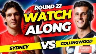 SYDNEY vs COLLINGWOOD  Round 22 2024 LIVE AFL Watchalong