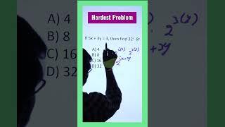 Algebra Math  The Hardest Problem on the SAT  #math #shorts