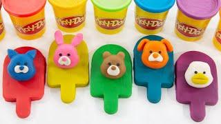 플레이도우를 가지고 아이스크림과 동물을 만들어봅시다 Lets make ice cream and animals with Playdoh