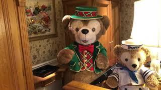 Duffy the Disney Bear working at the Disneyland Hotel