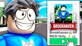 I Created a FAKE Brookhaven Game for the RICH