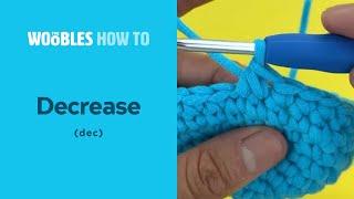 How to decrease crochet stitches dec in the round