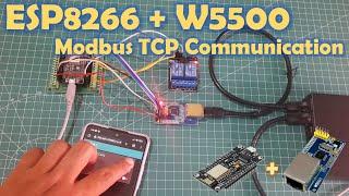 ESP8266 with W5500 Ethernet Shield for Modbus TCP Communication