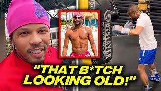 Gervonta Davis REACTS To Floyd Mayweather NEW Training Footage