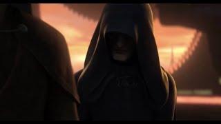 Dooku is angered over Qui Gons death TALES OF THE JEDI scene