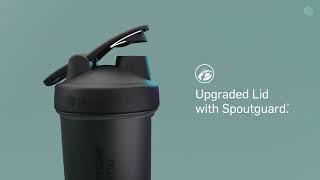 BlenderBottle Shaker Bottle with Pill Organizer and Storage for Protein Powder ProStak System