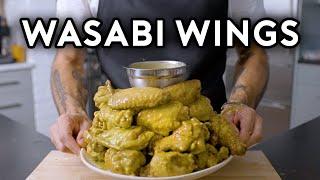 Binging with Babish Wasabi Buffalo Wings from The Simpsons