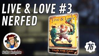 Fallout 76 PTS Live & Love #3 Nerf