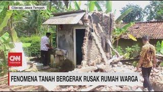 Fenomena Tanah Bergerak Rusak Rumah Warga