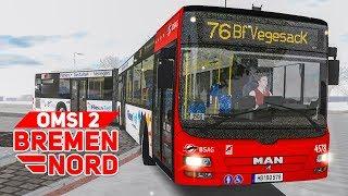 OMSI 2 BREMEN NORD #5 Fahrt bei EIS und SCHNEE mit dem MAN Lions City GL   BUS-SIMULATOR