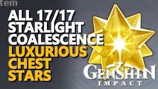 All Starlight Coalescence Genshin Impact Luxurious Chest Stars