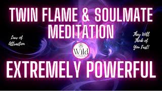 WARNING THE MOST POWERFUL  Twin Flame Meditation Music  Telepathic Communication  Sleep Music