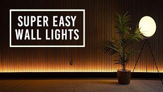 How to Add BEAUTIFUL Wall Lighting SUPER EASY