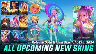 MOBILE LEGENDS ALL UPCOMING SKINS 2024 - RELEASE DATE & NEXT STARLIGHT SKIN 2024  ML LEAK