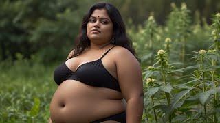 hot chubby aunty in jungle  photography 