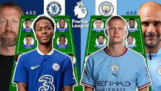 CHELSEA VS MANCHESTER CITY - ENGLISH PREMIER LEAGUE 202223  Head to Head Potential Lineup