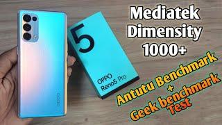 Oppo Reno 5 pro 5G Antutu benchmark + Geekbench Test  Mediatek Dimensity 1000+ Benchmarks Test 