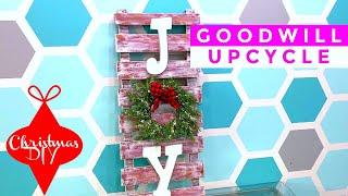 GOODWILL UPCYCLE  CHRISTMAS DIY