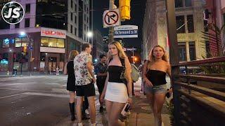 Friday Night in Downtown Toronto  Summer Walk July 2024