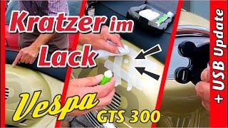 Vespa GTS 300 - Kratzer im Lack + Reparatur