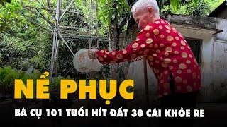 Nể phục bà cụ 101 tuổi vẫn hít đất 30 cái khỏe re