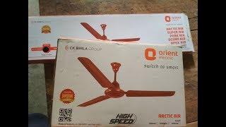 Orient ceiling fan unboxing  orient fan installation  orient fan look